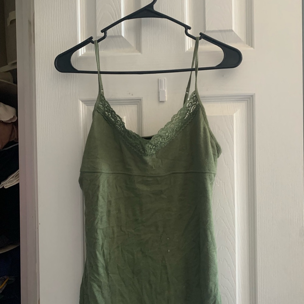 Academia-style Green Tanktop